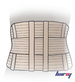 Корсет поясничный с 4 гибкими  встав. Barry PL-02 (S)